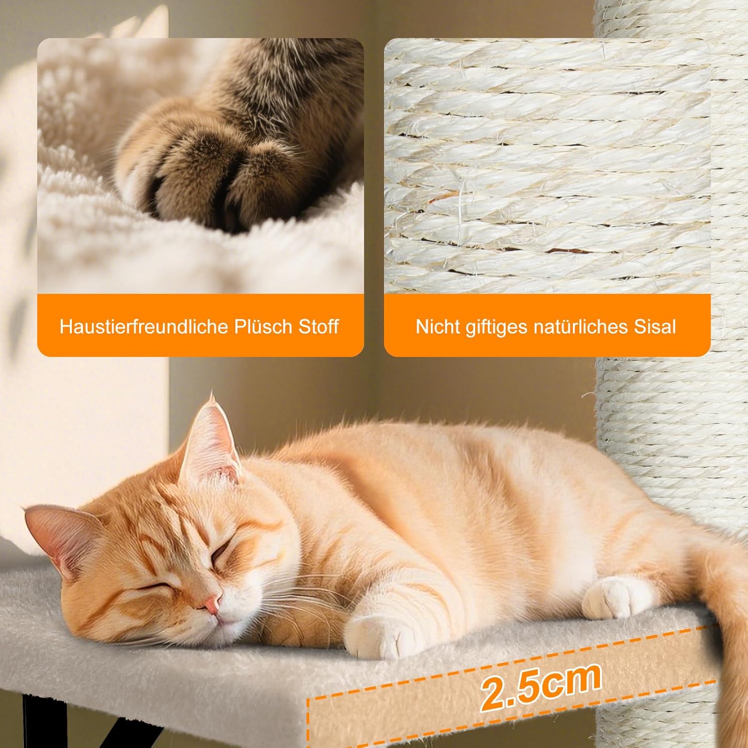 hamac mural en peluche douce pour chat