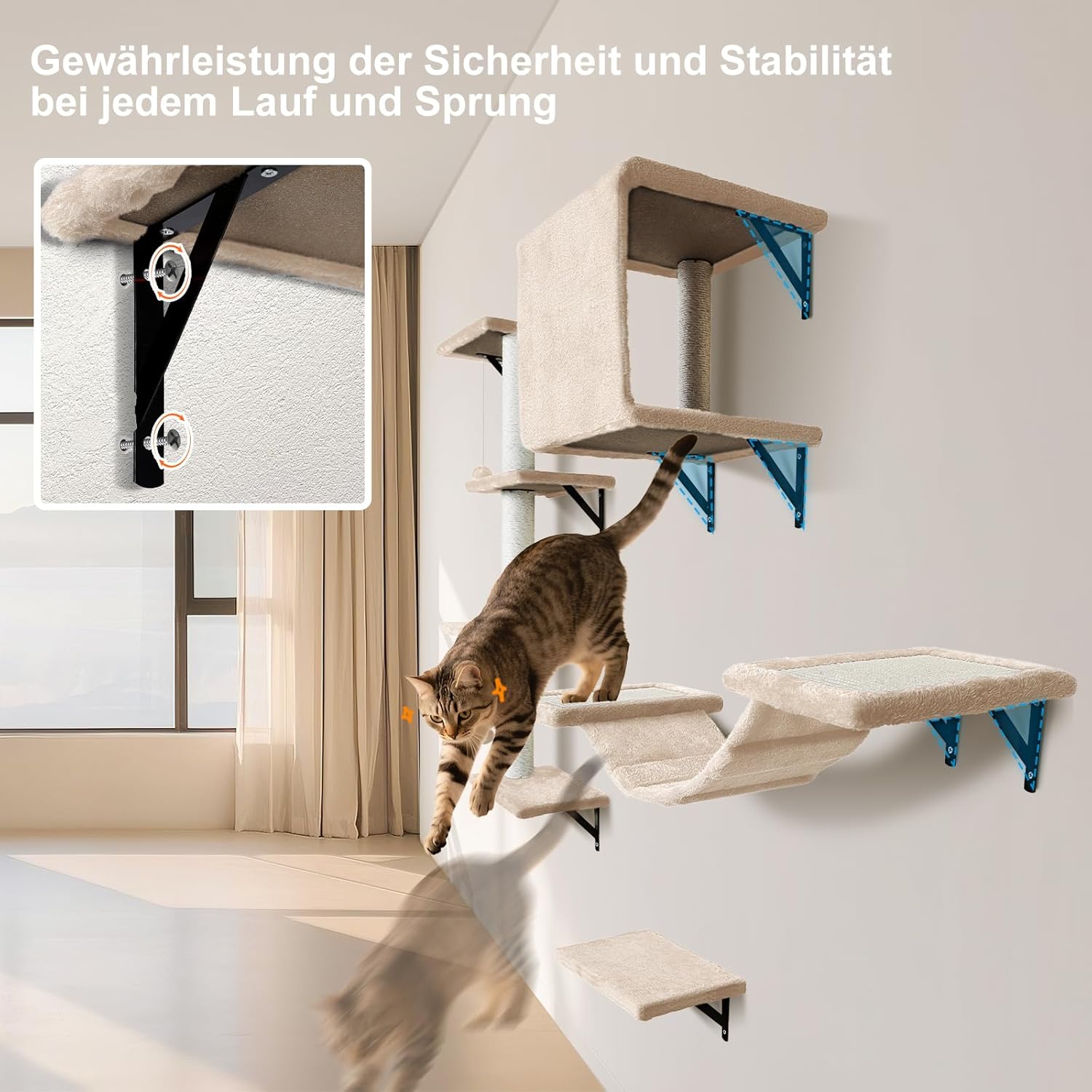 colonnes à gratter en sisal naturel pour chat