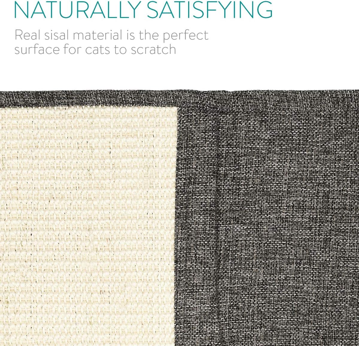 Lot 2 tapis griffoir sisal lin design classique félin.