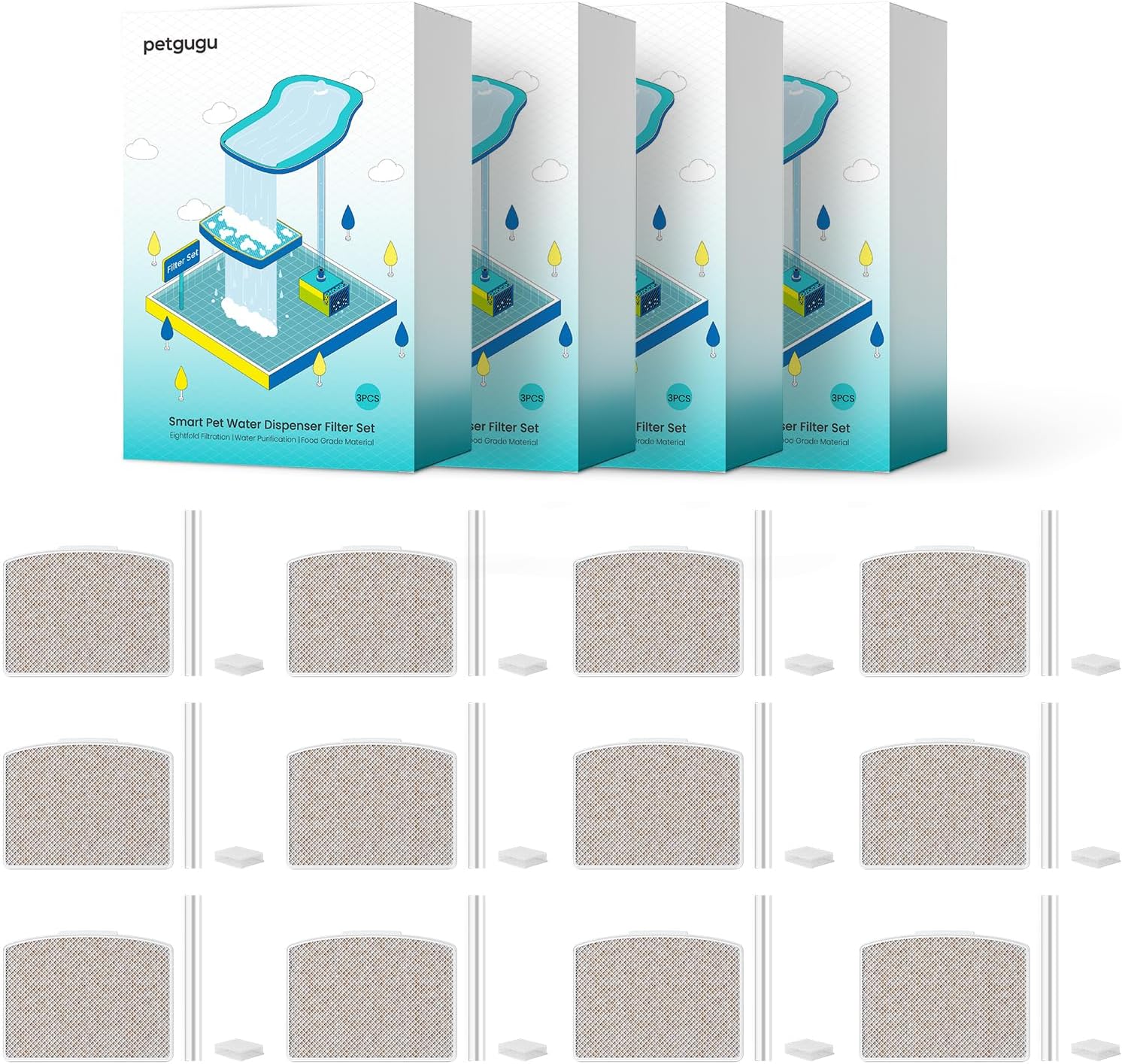 Matériau KDF innovant accessoire premium chat hydratation.