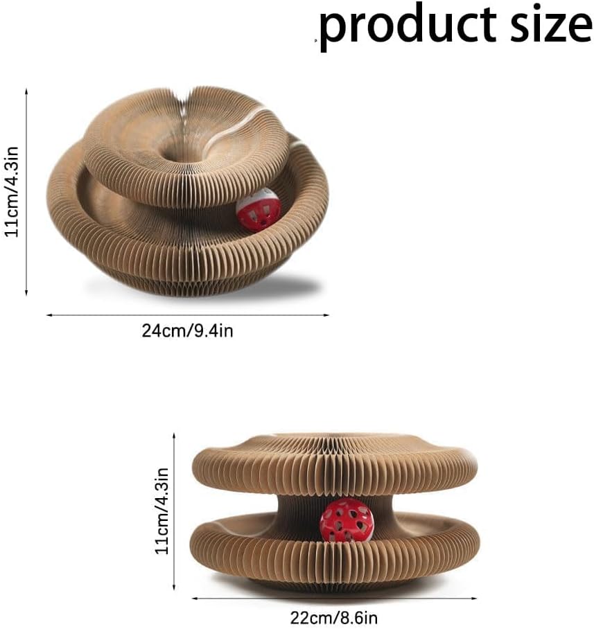 Griffoir chat luxe Twistou pliable en action design premium.