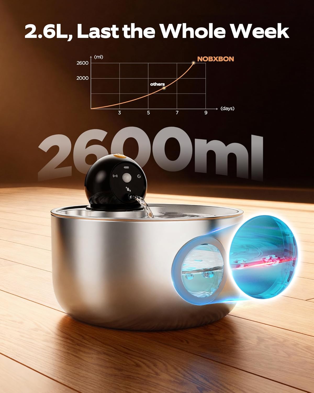 abreuvoir inox premium chaton eau pure maison style minimaliste