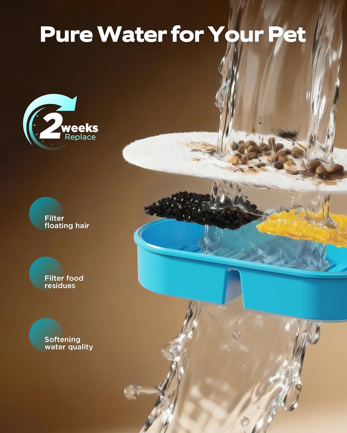fontaine a eau chat detecteur mouvement inox silencieuse haut de gamme