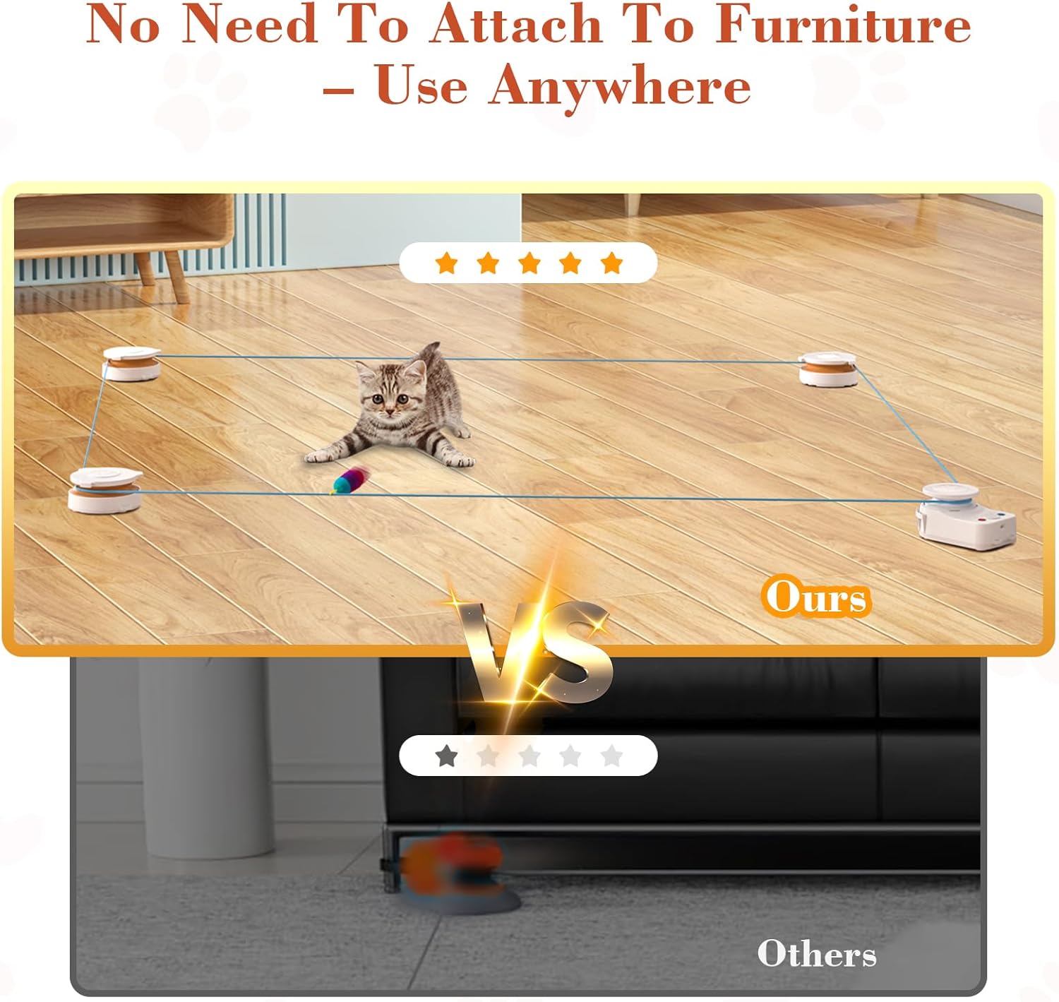 Jouet interactif électrique chat pauses anti-fatigue design élégant.