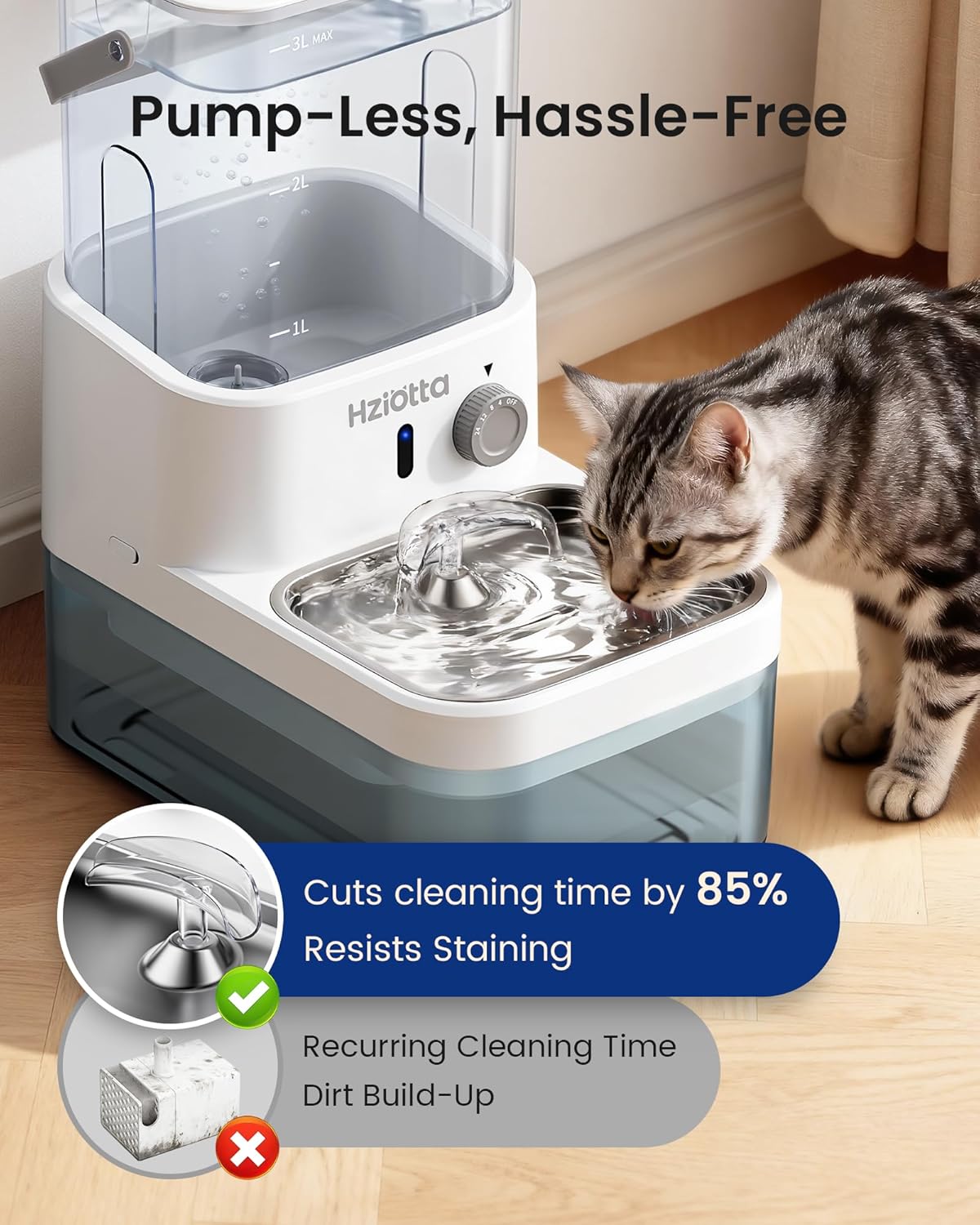 Accessoire chat haut de gamme fontaine batterie 4000mAh autonomie 25 jours