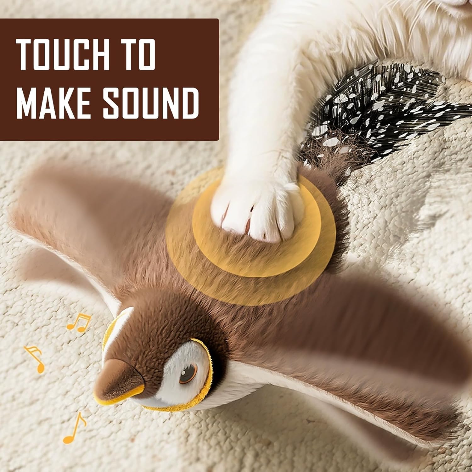 Design félin luxe oiseau interactif pour Maine Coon intérieur.