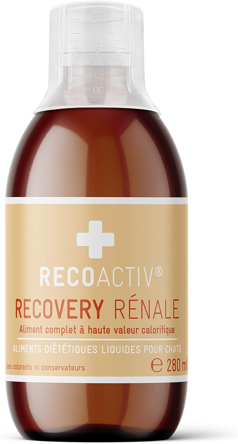 RECOACTIV Recovery Rénale pour chats, aliment liquide premium pour soutien rénal.