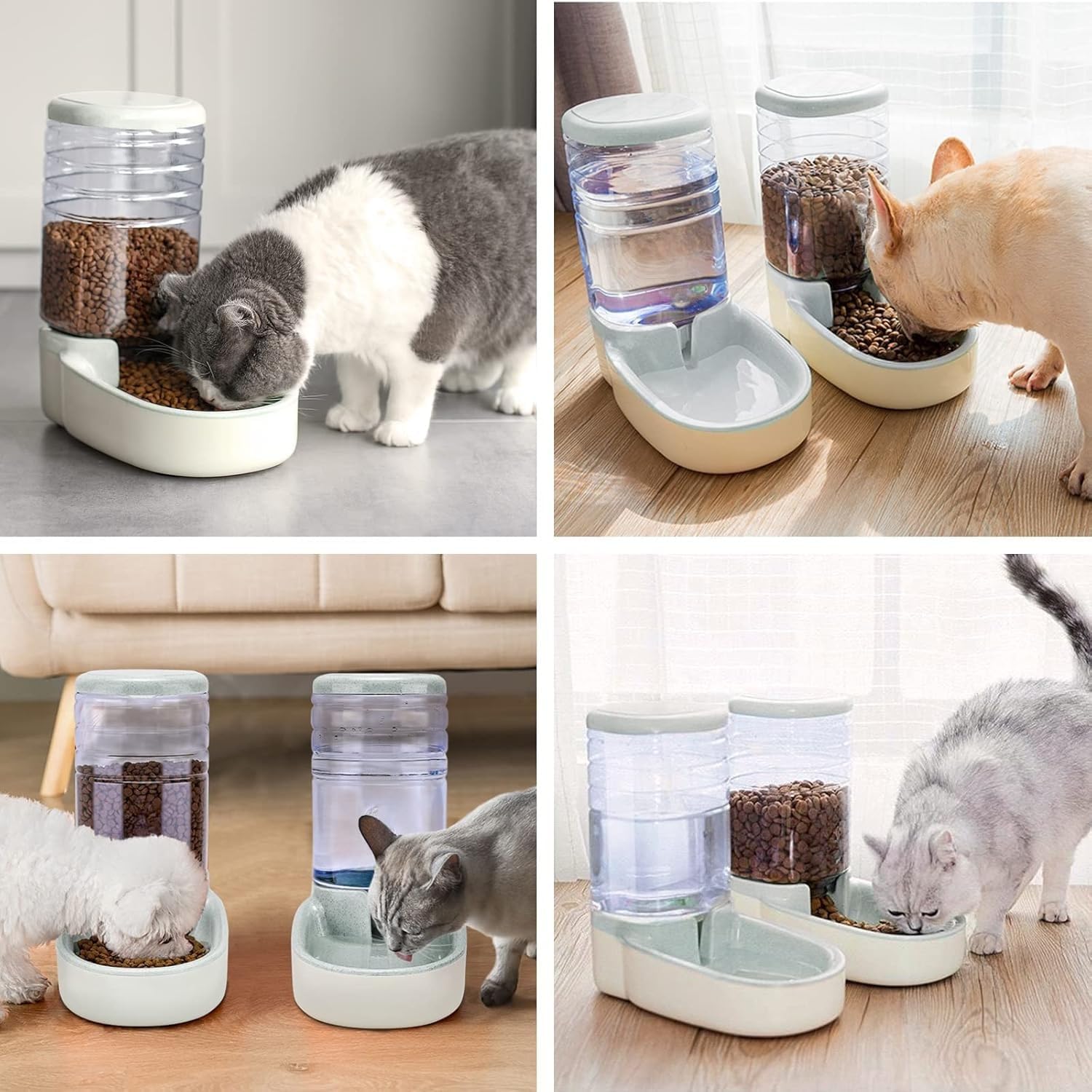 Distributeur automatique chat 4L en plastique alimentaire, sans BPA et sans odeur pour la sécurité