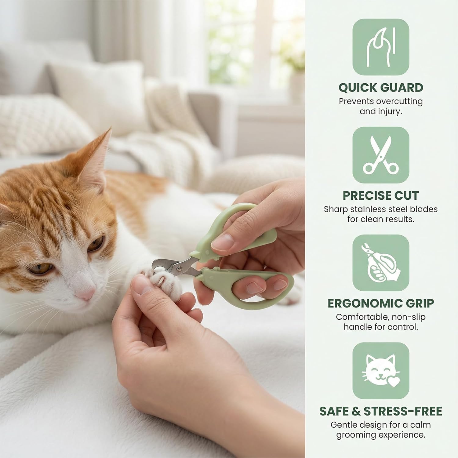Kit premium chat coupe-griffes double diamètre innovation Kaiyzo.