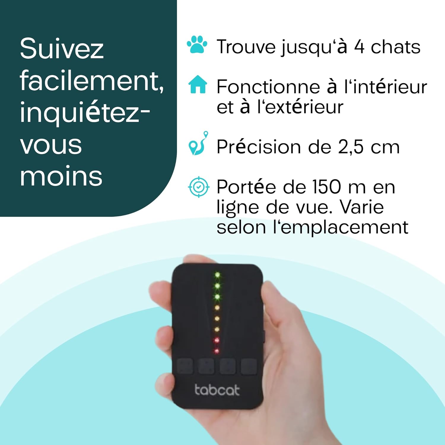Accessoire chaton design raffiné félin pour suivi précis.