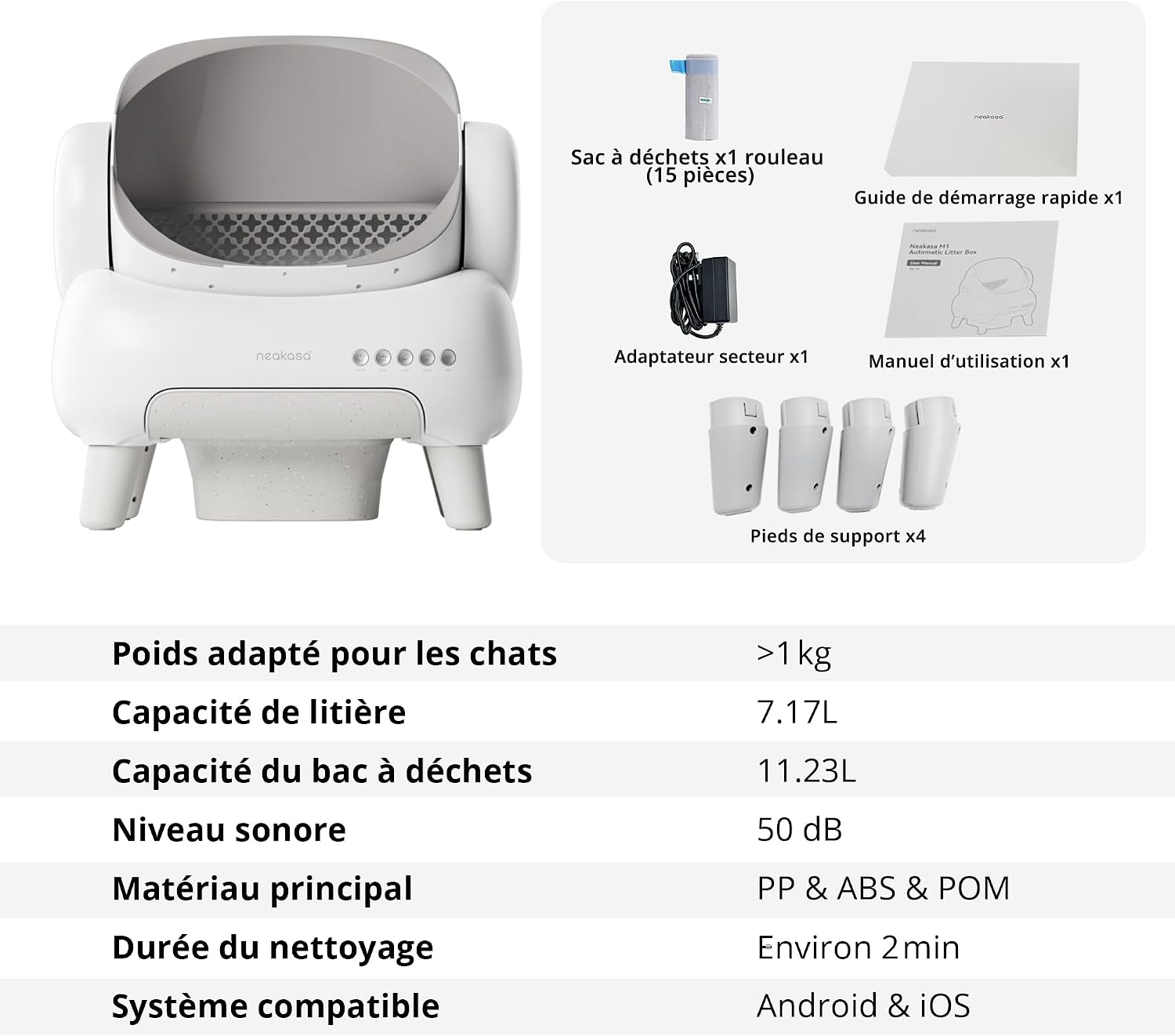 Litière connectée chat application smartphone suivi santé félin