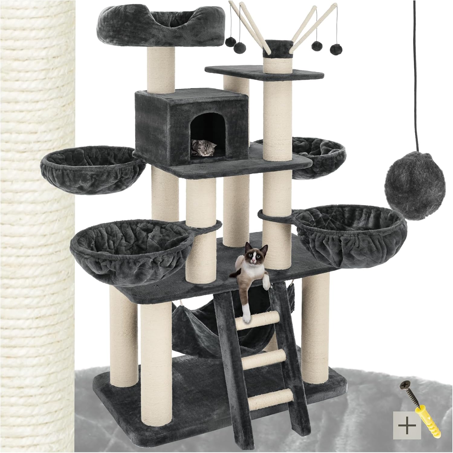 Arbre à Chat pour Jeux Griffoirs à chats