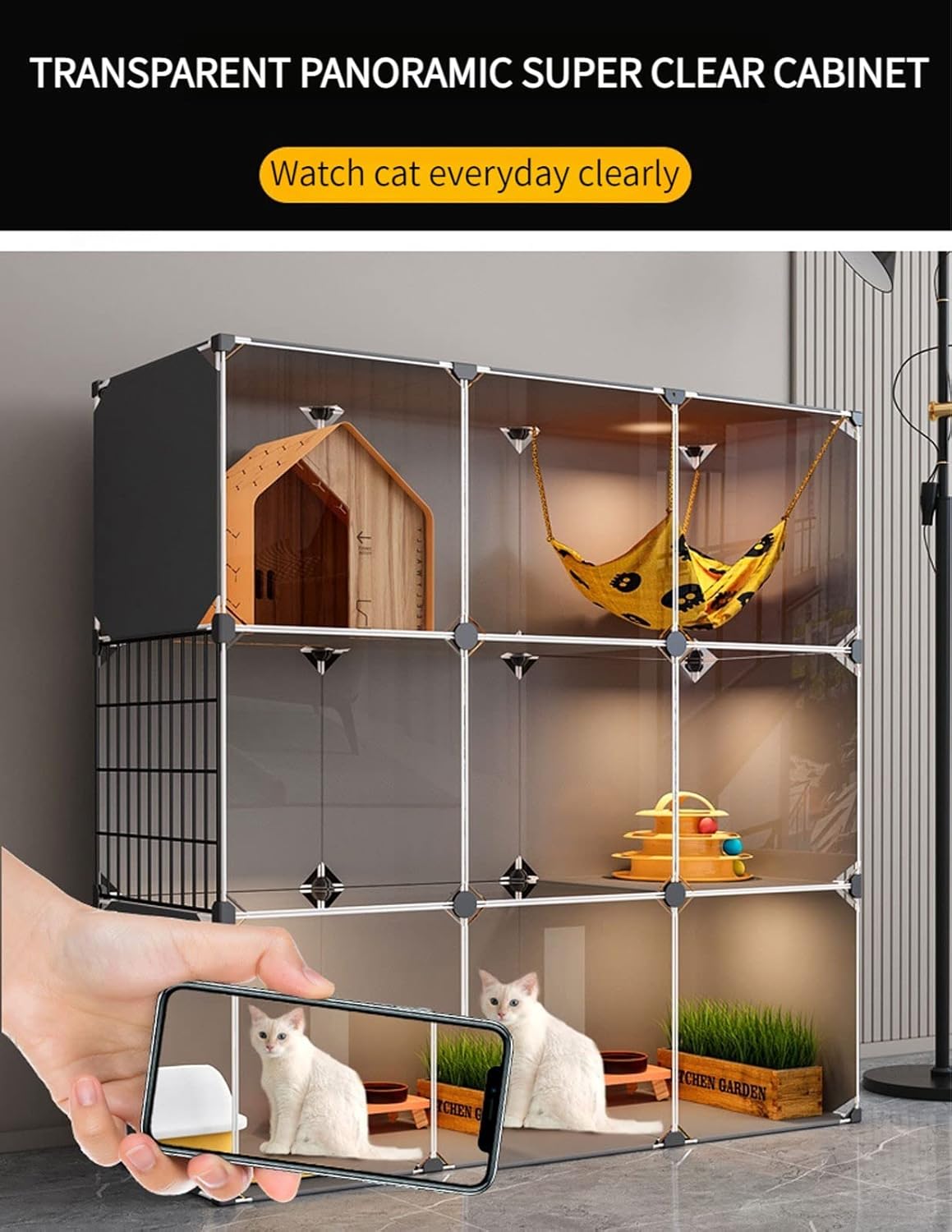 Cage d’intérieur Chat Double Couche