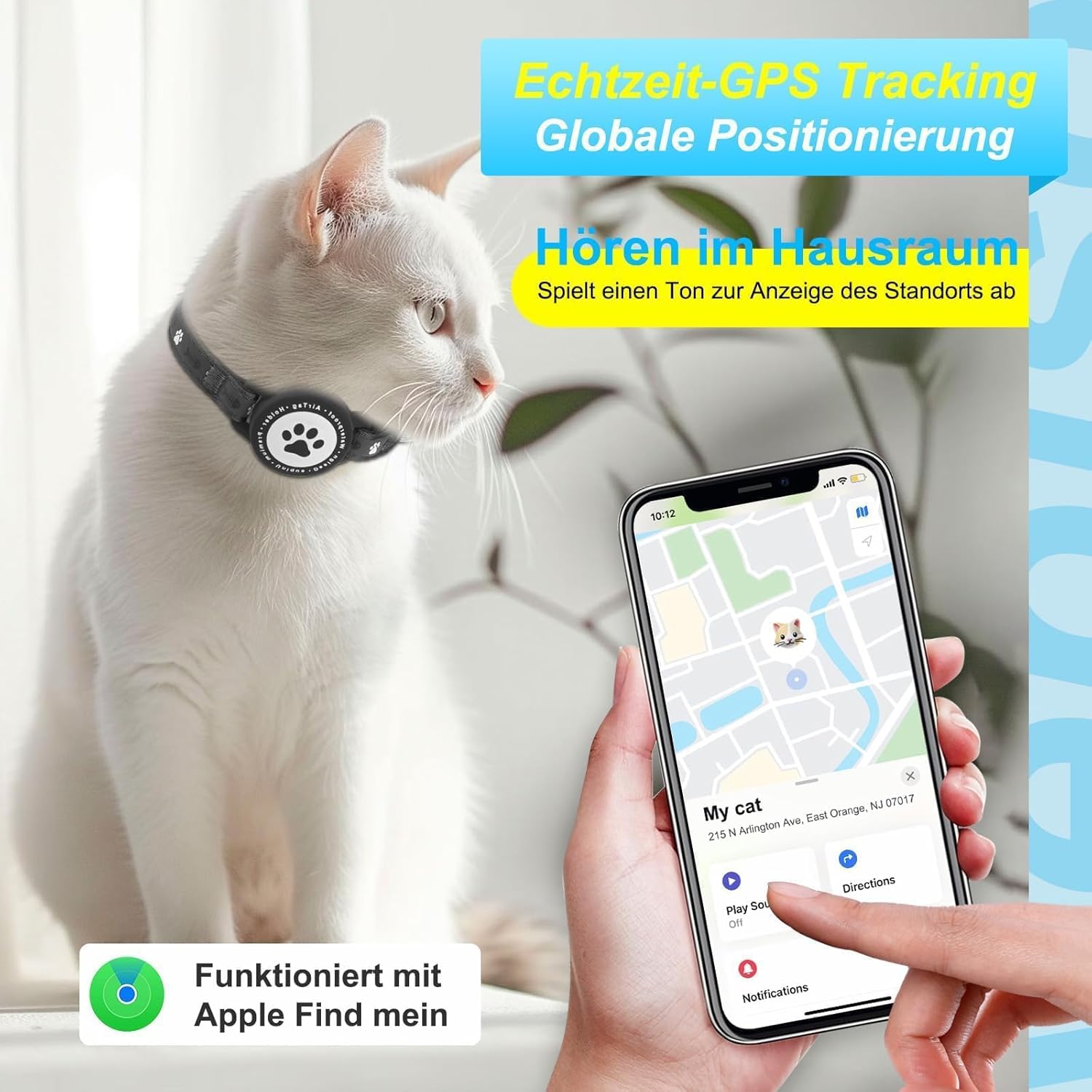 Collier GPS pour chat sans abonnement