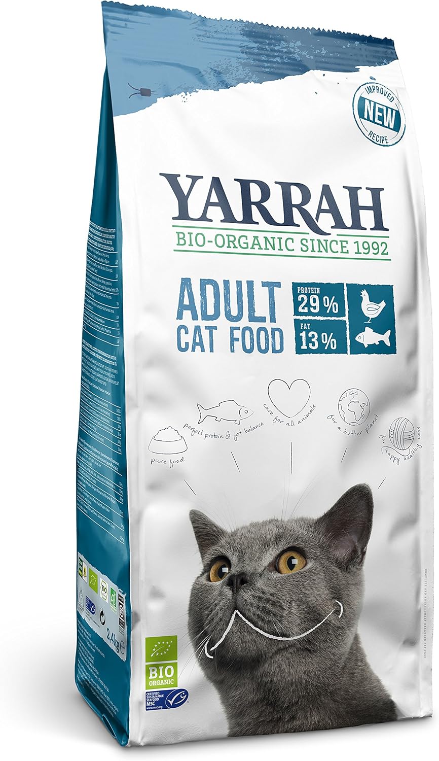 Croquettes bio sans céréales Getreidefrei Yarrah poulet et poisson