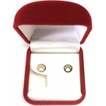 Clous d’oreilles motif chat en or 14K pour femme et fille