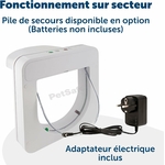 Chatière sécurisée pour chats jusqu’à 7 kg, compatible multi-supports