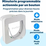 Chat passant par la chatière à puce électronique PetSafe