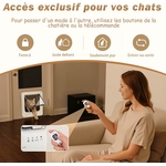 Chatière pour chat avec système coupe-vent et étanche