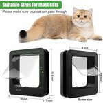 Vue de la porte ouverte, adaptée aux chats et petits chiens