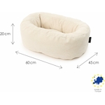 Vue extérieure en toile robuste du panier pour chat