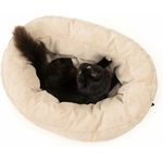 Panier pour chat LucyBalu Dinghy couleur sable, forme bateau