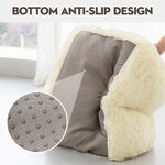 Détail du tissu coton doux et du rembourrage moelleux