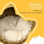 Panier PawHut intégré dans un intérieur moderne