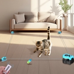 Jouet interactif ITSHINY pour chat en forme de souris sur piste personnalisable