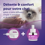 Vue du diffuseur FELIWAY Classic dans une maison apaisée pour chat et chaton.