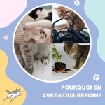 Chat actif grattant la surface sisal du tunnel de jeu PawHut intérieur