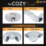 Vue d’ensemble du tunnel One PETS-TOP en peluche douce, prêt à être connecté à d’autres tunnels