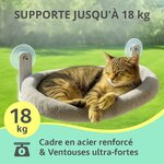 Installation facile du hamac chat sur fenêtre sans outils