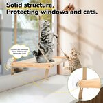 hamac de fenêtre pour grand chat robuste 20kg pliable