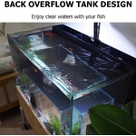 Grotte relaxante pour chat design, meuble aquarium carré salon