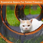 Chat dans tente en maille respirante noire du parc extérieur DiDiBirDi