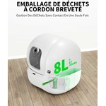Système autonettoyant pour litière à 99% compatible avec litières agglomérantes