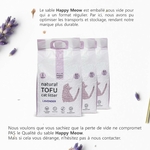Happy Meow litière tofu naturelle pour chat