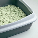 Bac à litière propre avec granules Cat