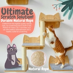 Étagères murales pour chat réglables en hauteur, fixation sécurisée pour murs béton