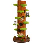 Chat explorant l’arbre à chat Couner 230 cm avec plateforme et grotte