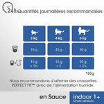 pâtée pour chat stérilisé PERFECT FIT poulet et saumon en sauce
