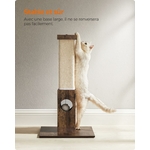 griffoir chat robuste sisal marron rustique 73 cm