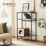 Meuble stable pour chat avec fixation murale et pieds réglables