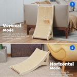Accessoire pour chat avec tapis de sisal et jouet à plumes