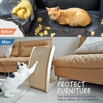 griffoir incurvé stable en sisal naturel pour chat