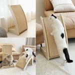arbre à chat en sisal beige PETKARAY avec grattoir incurvé
