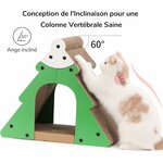 Tunnel maison pour chat en carton écologique FUKUMARU
