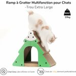Détail du carton ondulé durable pour griffoir chat intérieur
