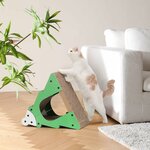 Griffoir pour chat FUKUMARU vert en forme d’arbre écologique